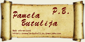 Pamela Butulija vizit kartica